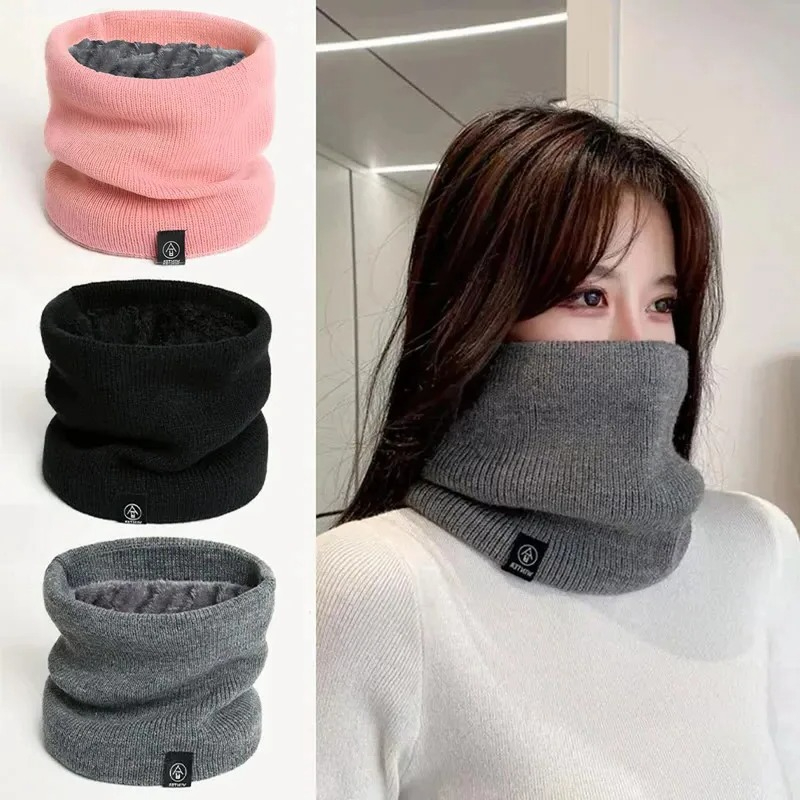 Muffler Men Wool - Écharpe tricotée pour femmes, écharpe solide