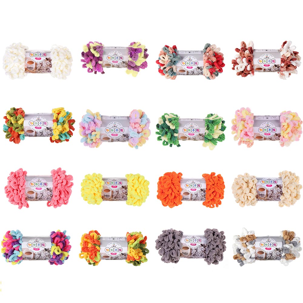 Woven Scarf Blanket - Fil à boucles pour doigts 100g/rouleau,