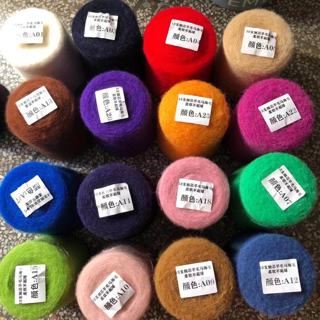 Woven Scarf Blanket - Fil de mohair 500g pour tricoter