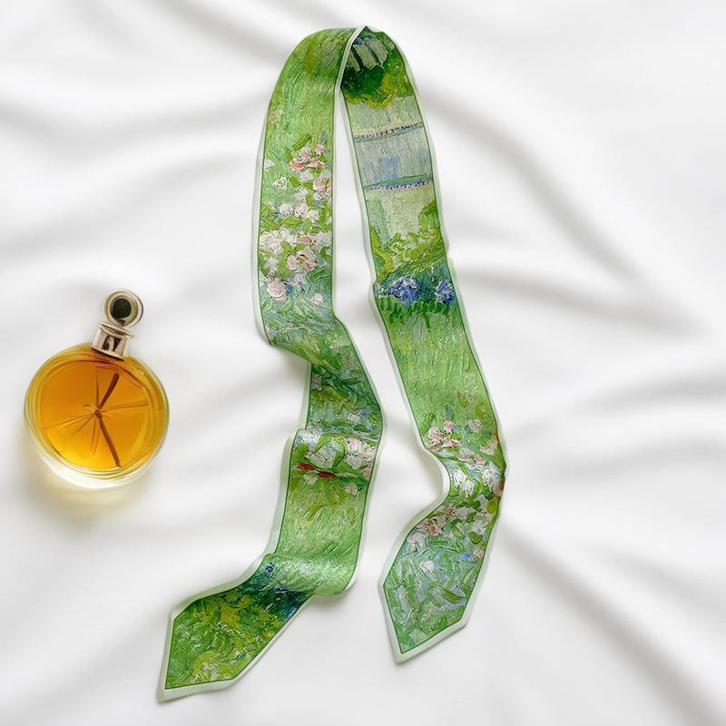 Face Scarf Mask - Foulard long imprimé pour femme, bandeau