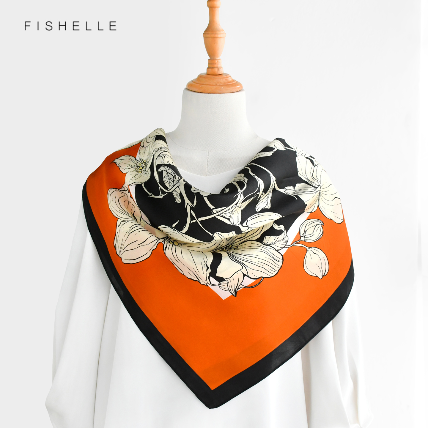 Foulard en Soie de Mûrier 100% - Silk Neck Scarf avis et prix