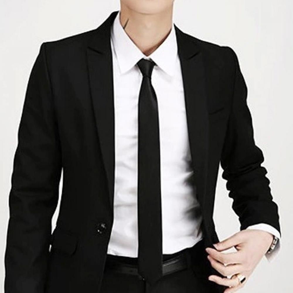 Mode décontracté mince plaine  - Skinny Tie Men avis et prix