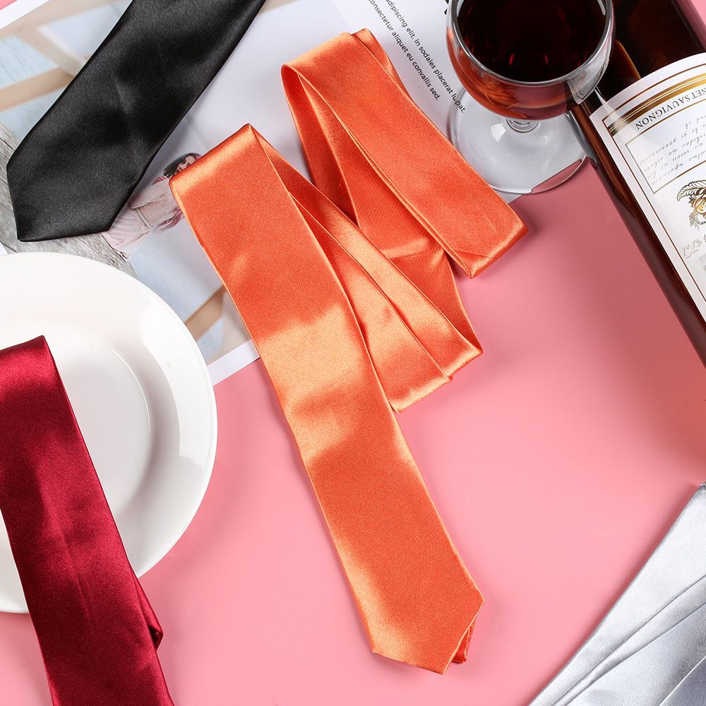 Mode décontracté mince plaine  - Skinny Tie Men avis et prix