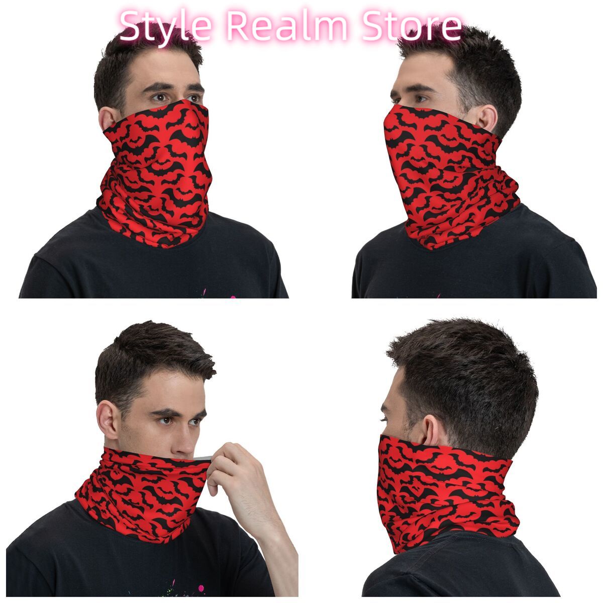 Bandana gothique à motif de ch - Neck Warmer Tube avis et prix