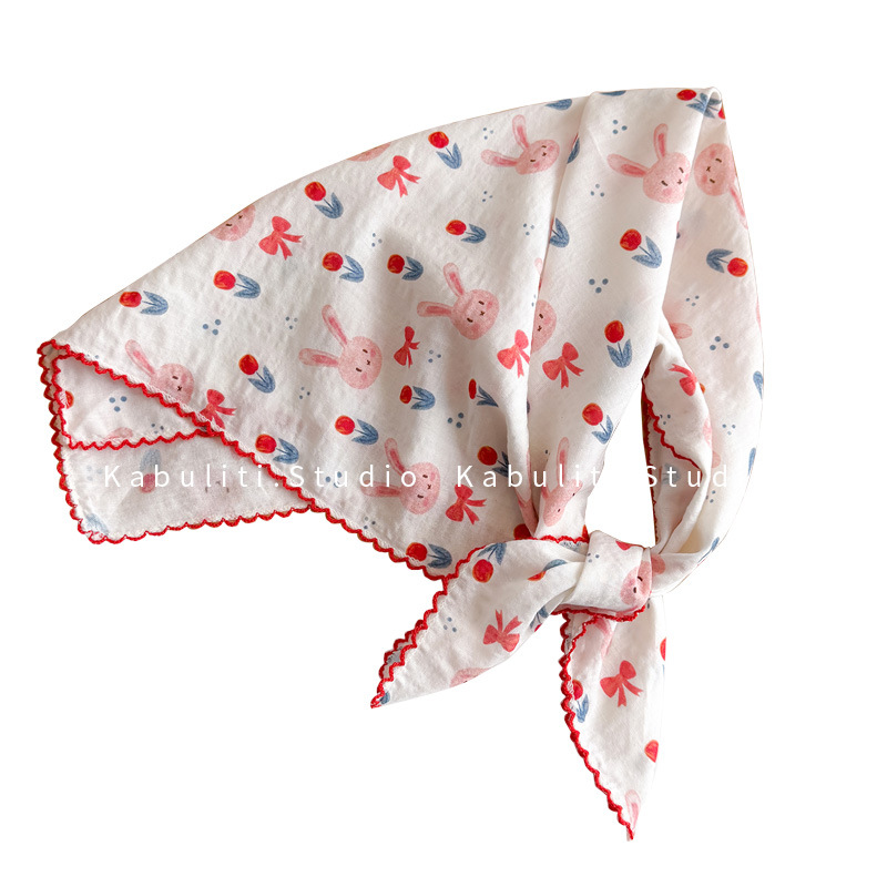 Écharpe carrée en coton et lin - Ascot Neck Scarf avis et prix