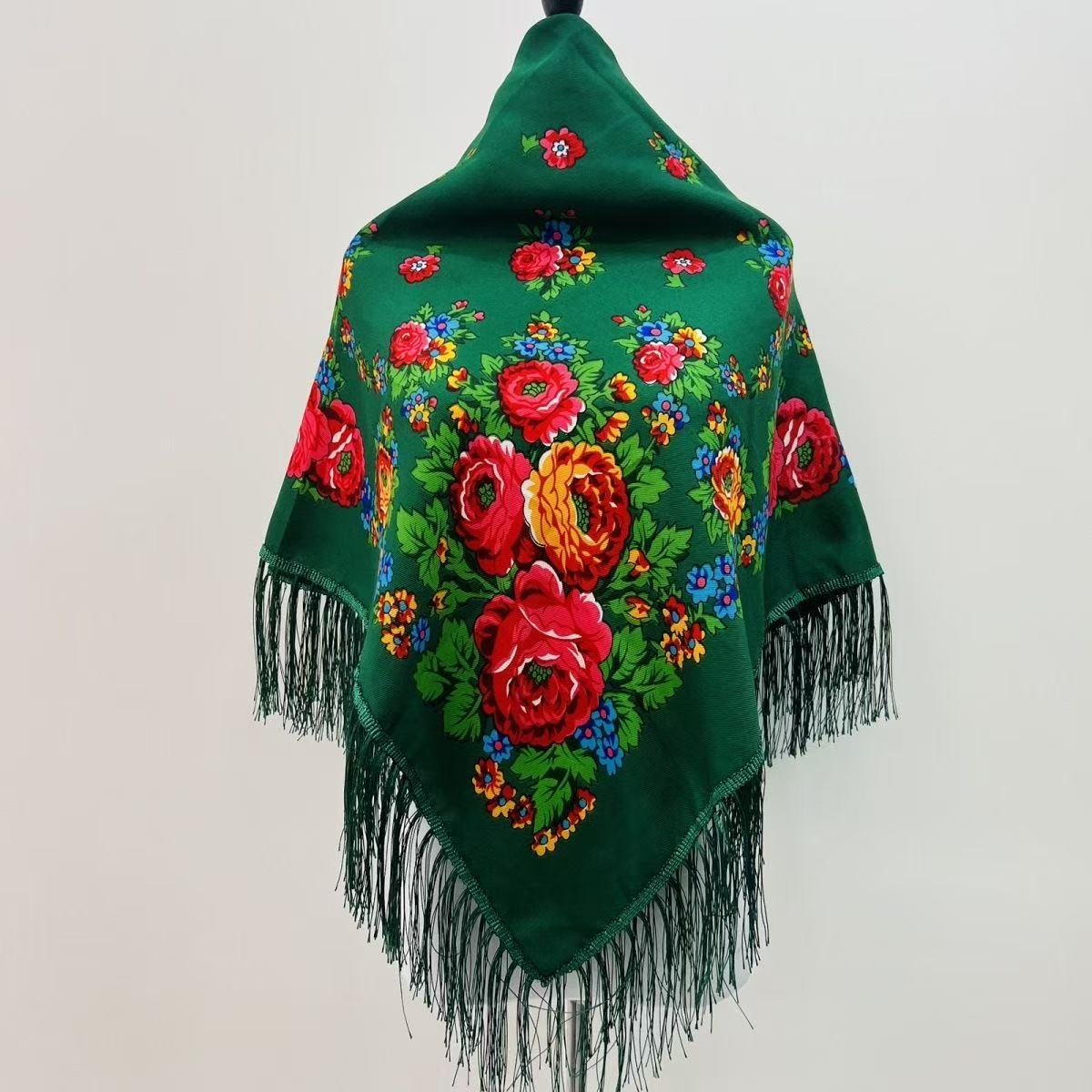 120*120 cm luxe Floral russe N - Bandana Cotton avis et prix
