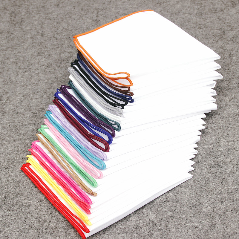 Mouchoir de poche en coton bla - Handkerchief Cotton Men avis et prix
