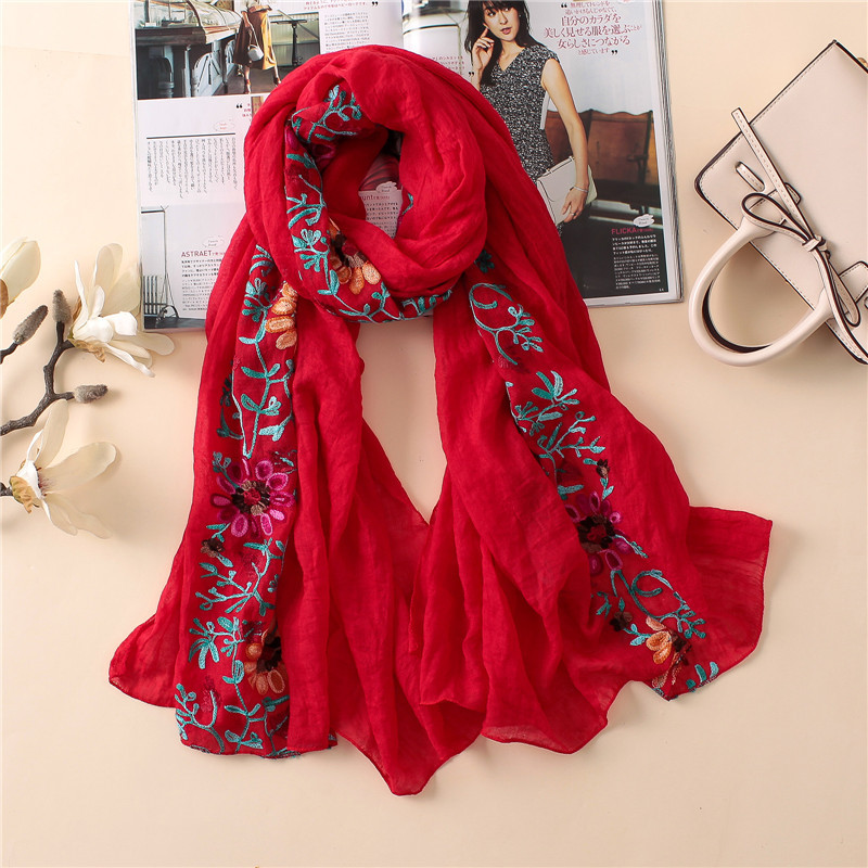 Châle en Viscose à fleurs brod - Bandana Cotton avis et prix