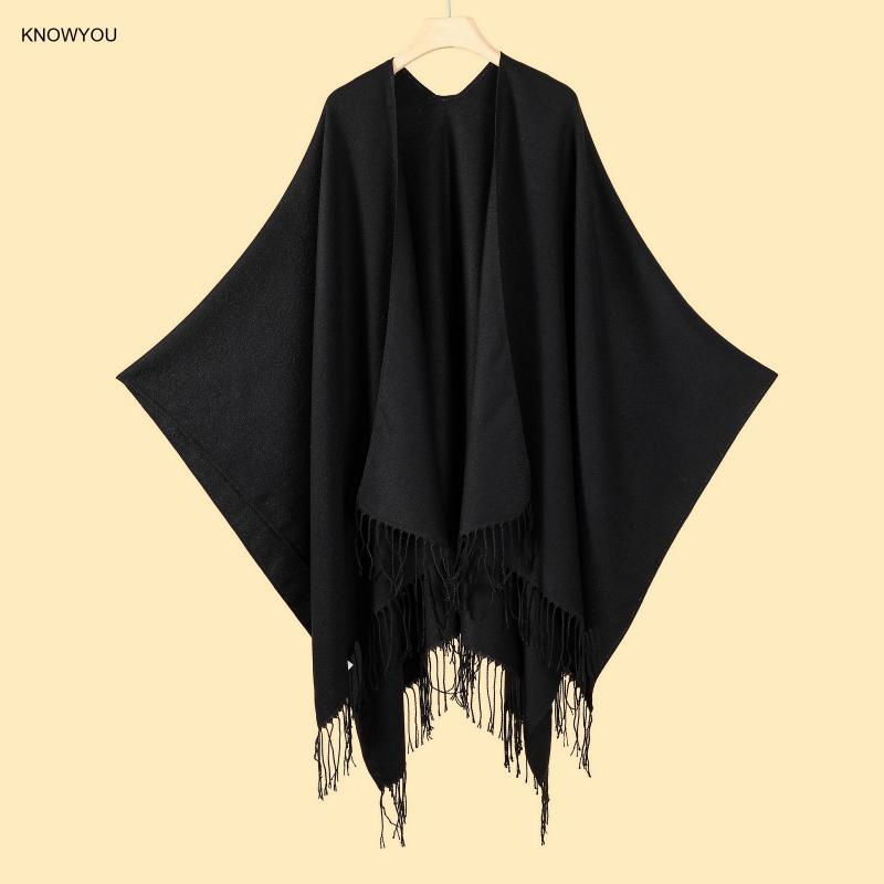 Ponchos de couleur unie pour h - Muffler Men Wool avis et prix