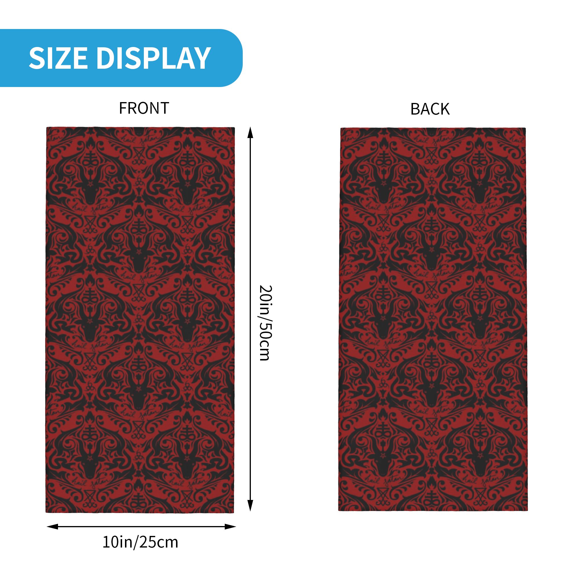 Baphomet damassé grêle Satan n - Neck Warmer Tube avis et prix