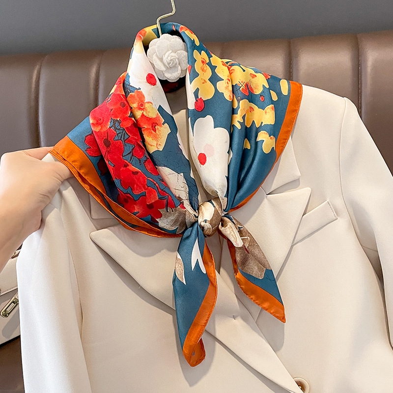 70x70 cm foulard en soie carré - Silk Neck Scarf avis et prix