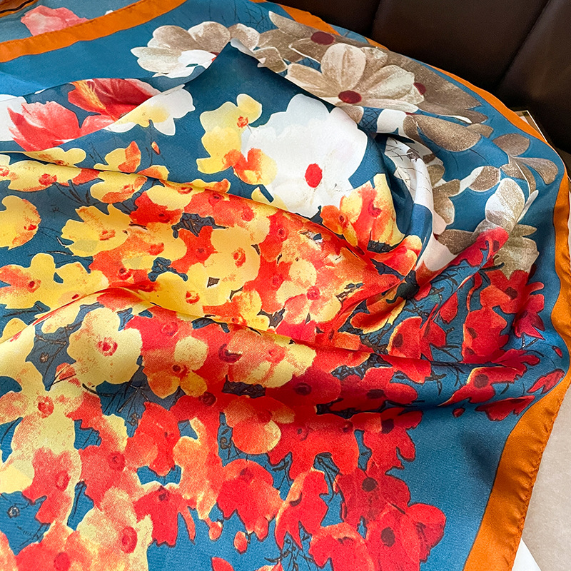 70x70 cm foulard en soie carré - Silk Neck Scarf avis et prix