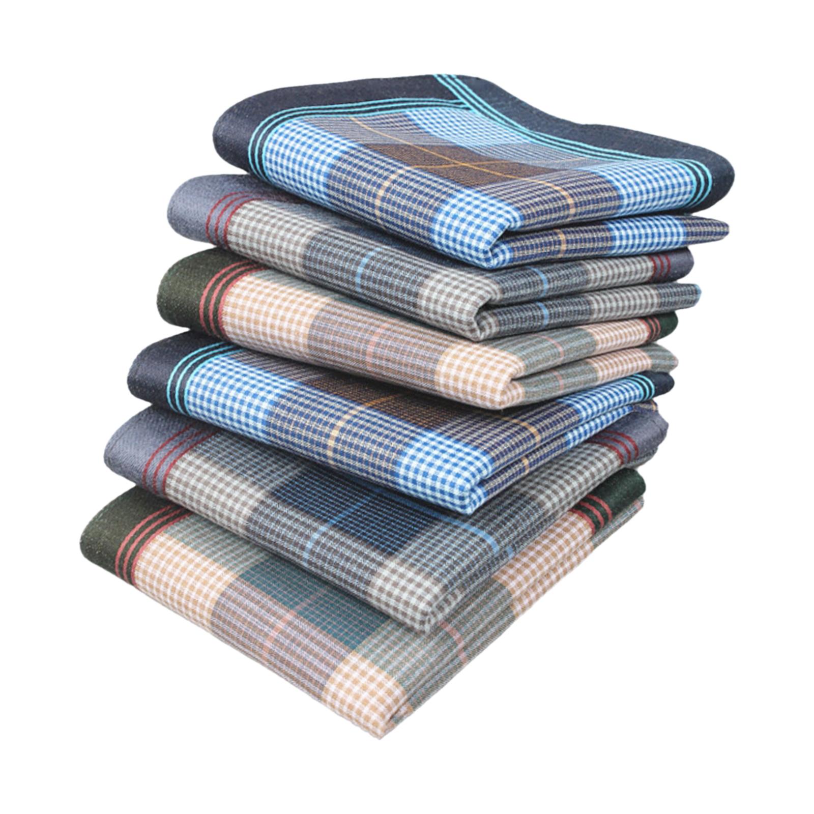 Lot de 6 mouchoirs de poche, l - Handkerchief Cotton Men avis et prix