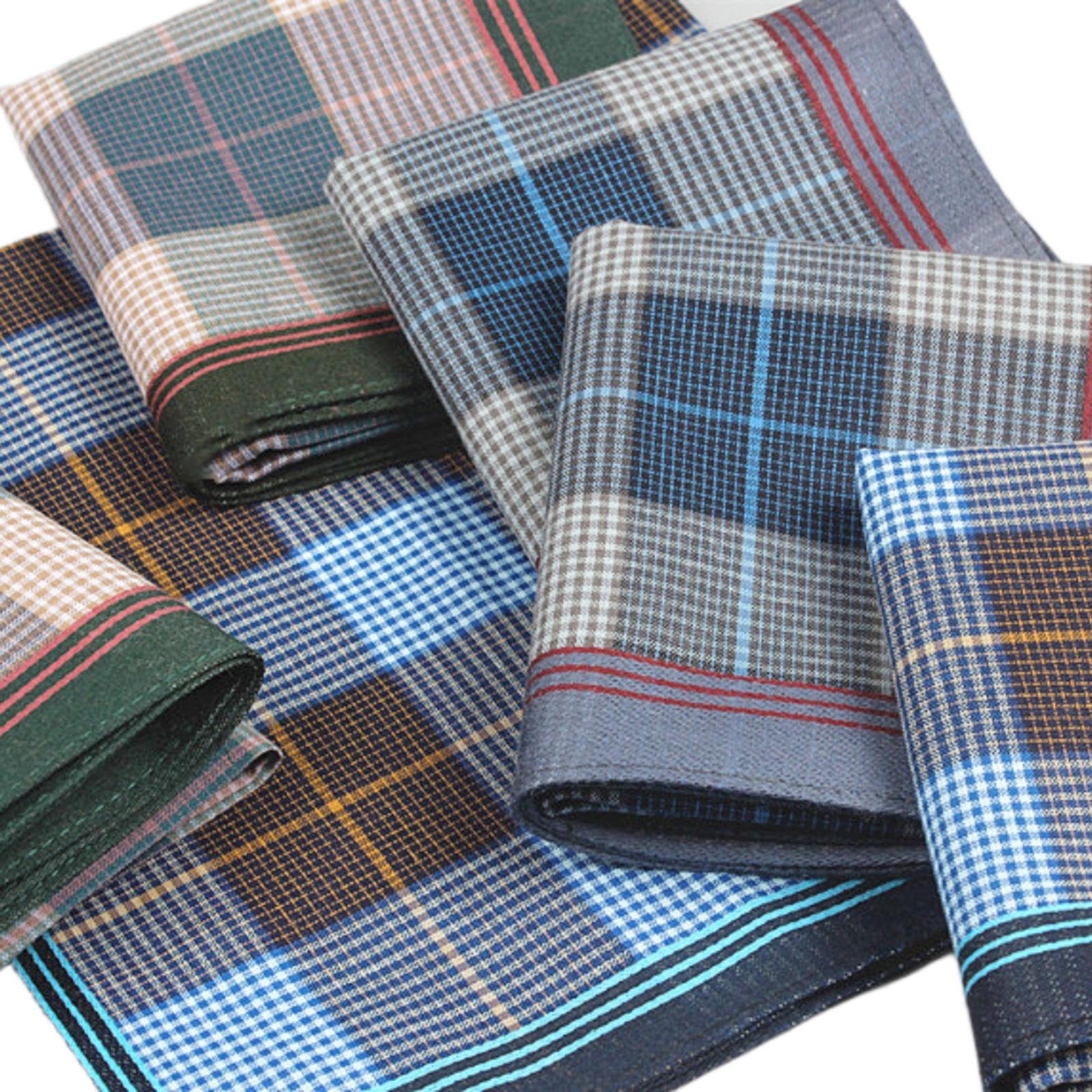 Lot de 6 mouchoirs de poche, l - Handkerchief Cotton Men avis et prix