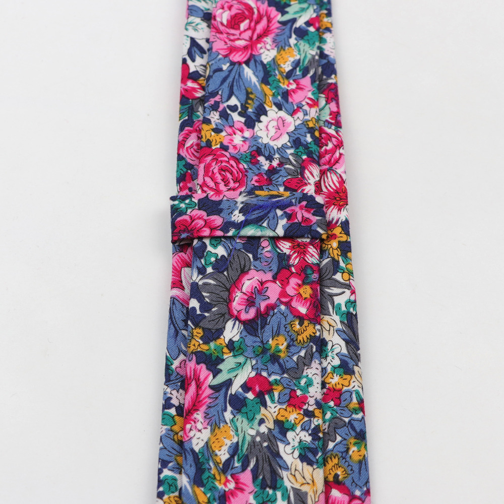 Cravate à fleurs en coton pour - Skinny Tie Men avis et prix