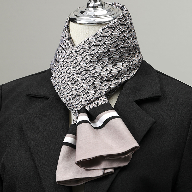 Écharpe pour hommes Imitation  - Silk Neck Scarf avis et prix