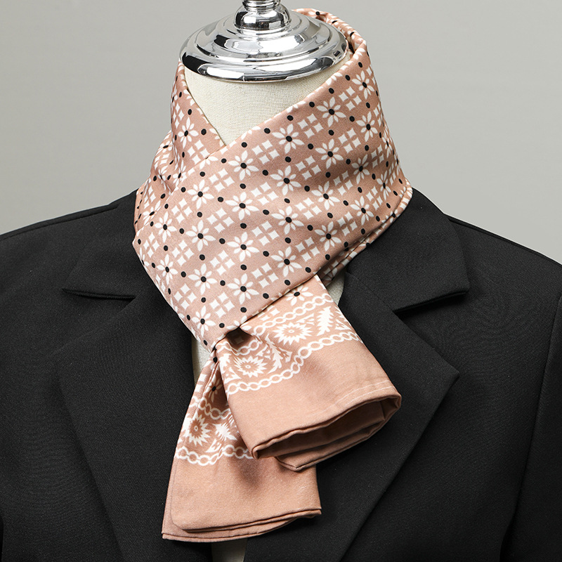 Écharpe pour hommes Imitation  - Silk Neck Scarf avis et prix