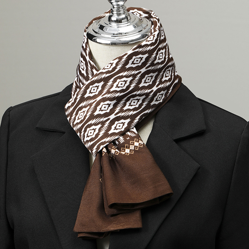 Écharpe pour hommes Imitation  - Silk Neck Scarf avis et prix