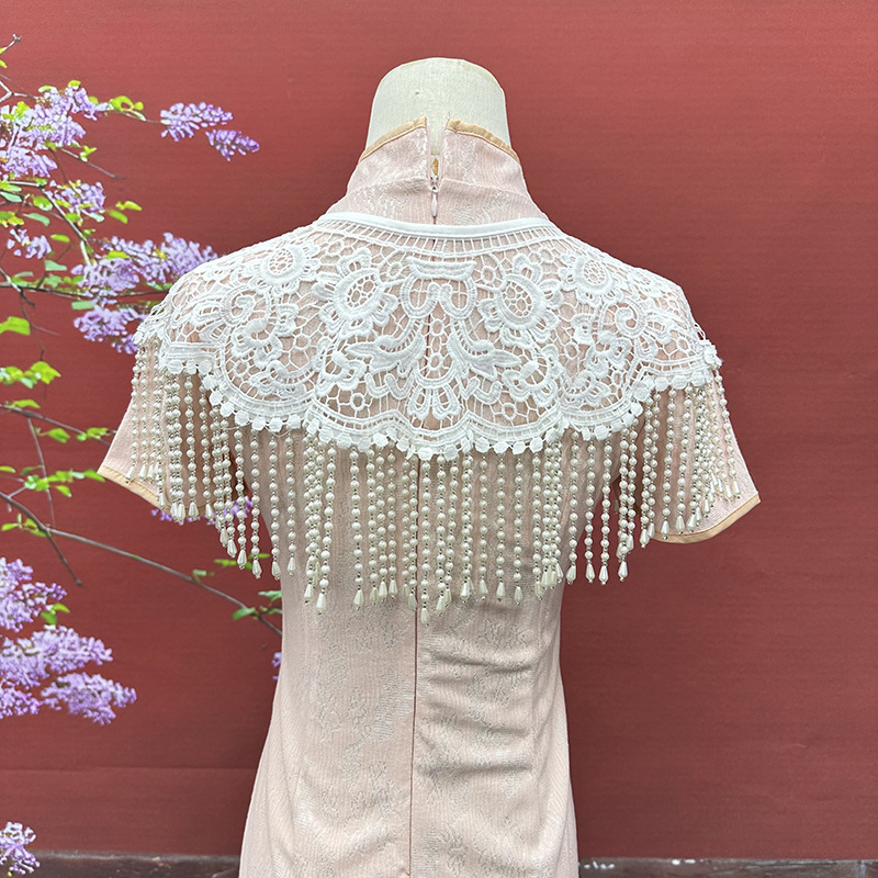 Châle vintage à pampilles en p - Stole Wedding Shawl avis et prix