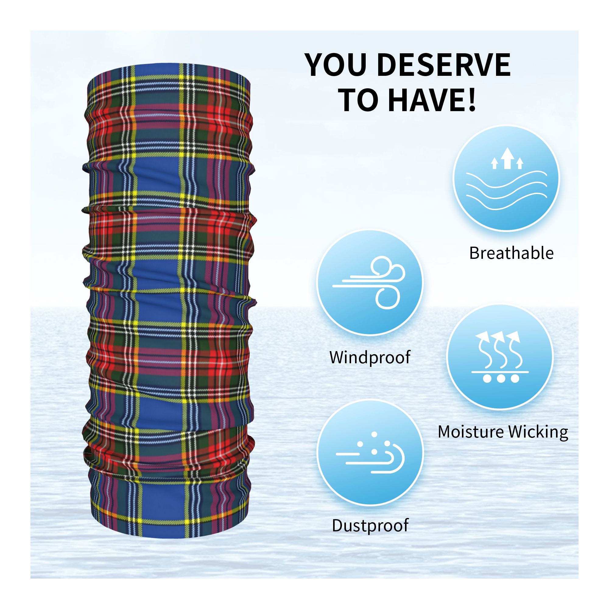 Personnalisé Royal Tartan Plai - Neck Warmer Tube avis et prix